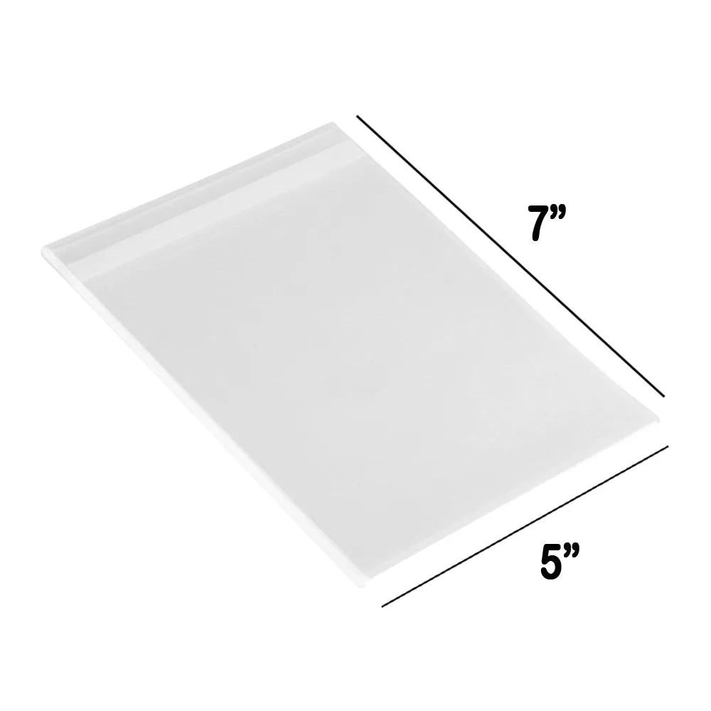 200 Pack Heavy Duty Zipper Baggies 7"x5" Reclosable Small Poly Bags 3MIL Clear