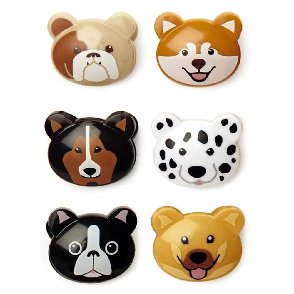 6 Kikkerland Doggie Bag Clips Chips Food Saver Storage Seal Tight Kitchen Snack