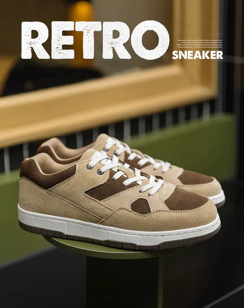 American Retro Caramel Cookies Thick-Soled Sports Men's Casual Shoes