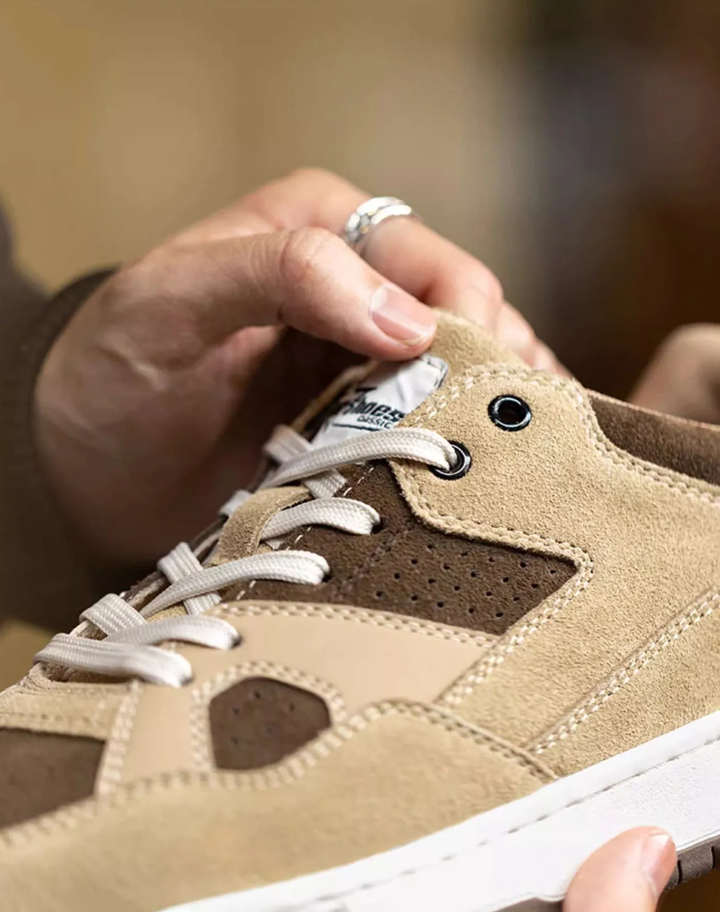 American Retro Caramel Cookies Thick-Soled Sports Men's Casual Shoes