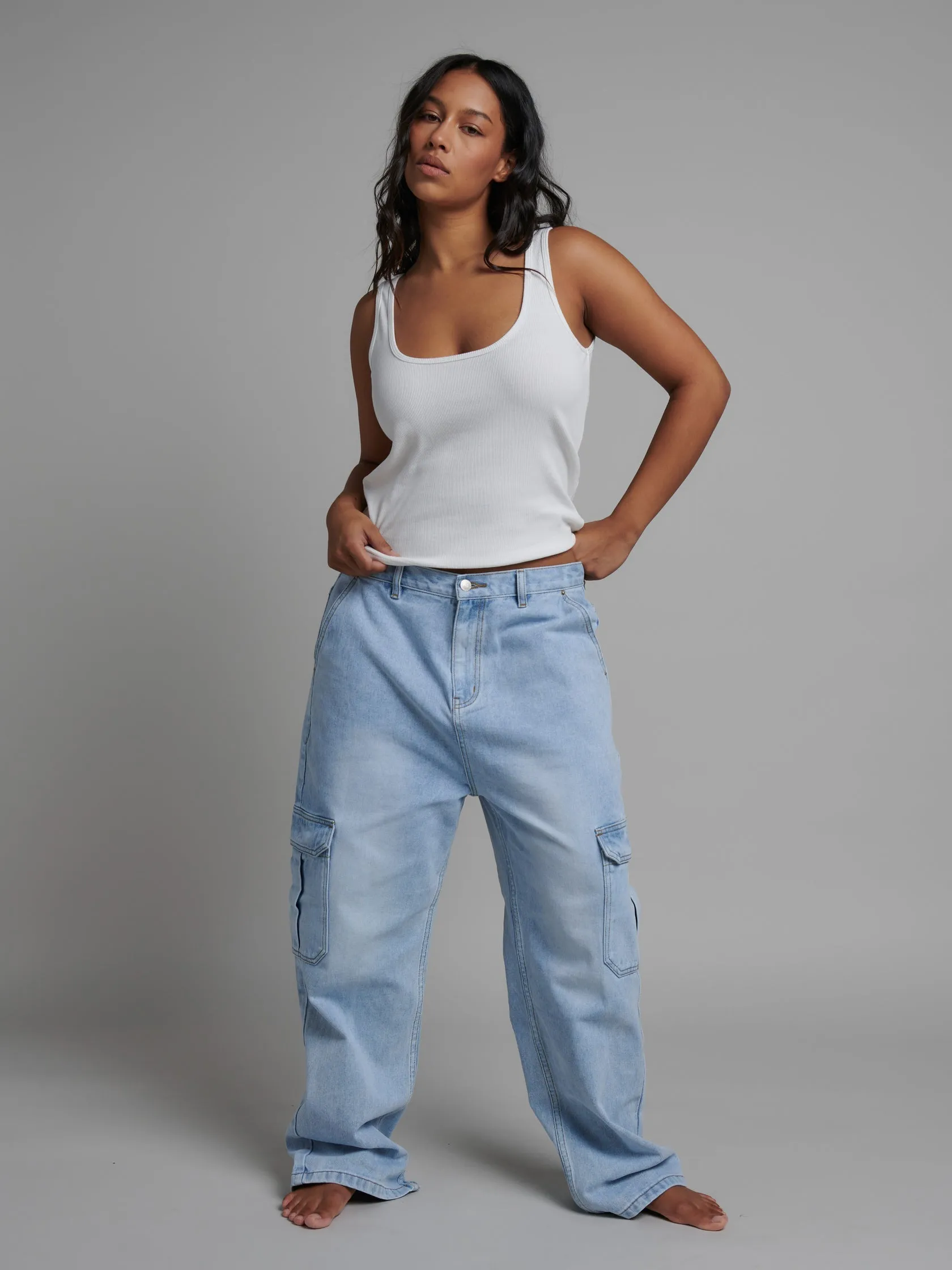 BAYSE BRAND Womens Jordy Tank - White