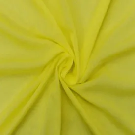 Bright Yellow Famous Make Sheer Stretch Yoga Wear Fabric
