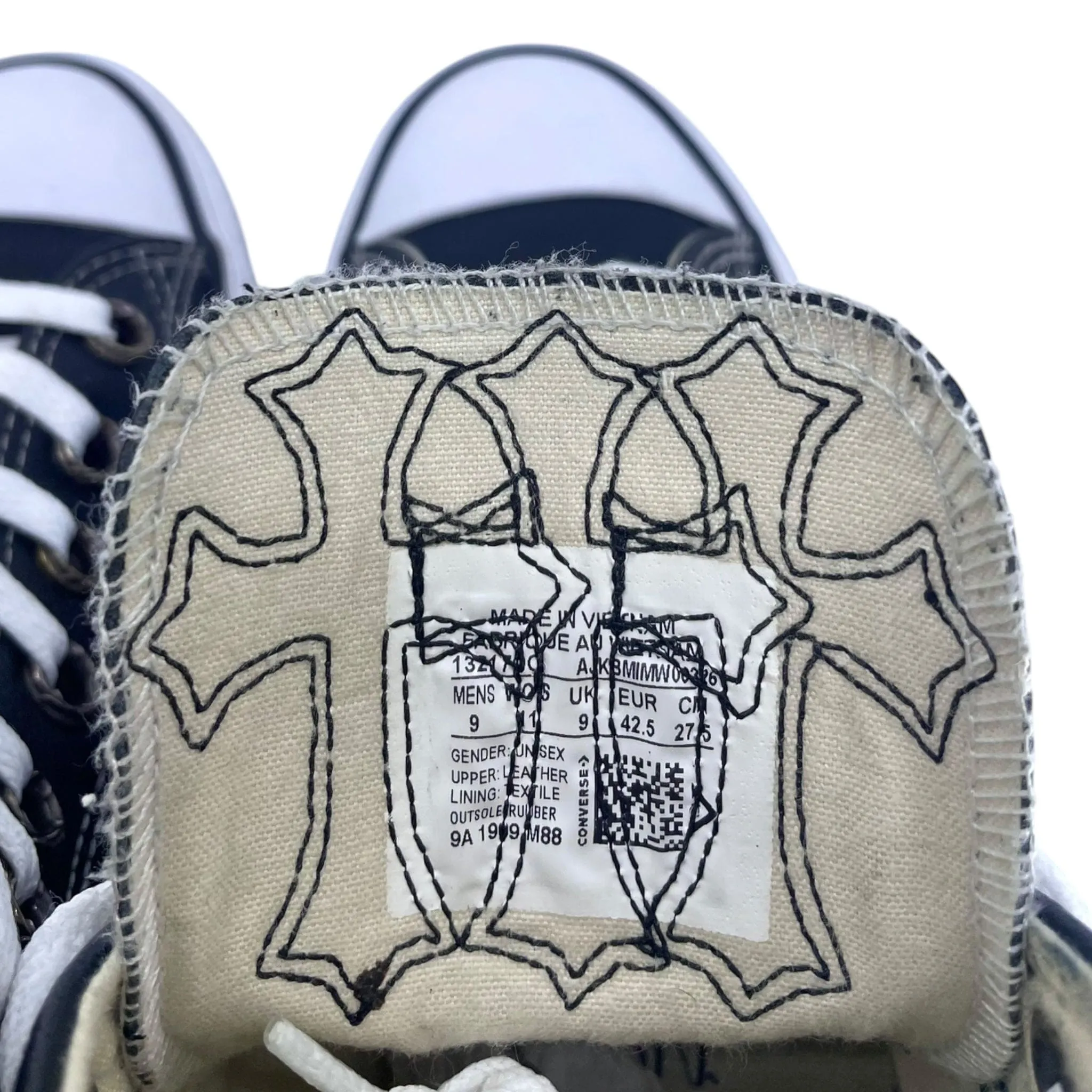 Chrome Hearts Converse High Black (.925 Silver) Pre-Owned