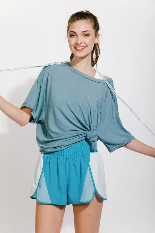 Colorblock Activewear Shorts