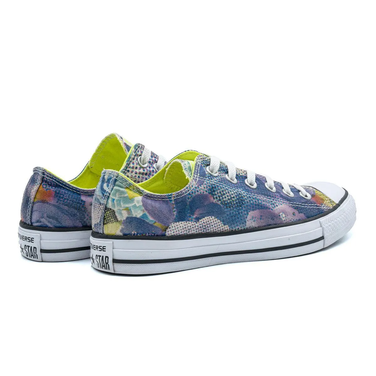 Converse Digital Floral Ox Low-Top Sneakers Fabric Multicolour Colour For Women
