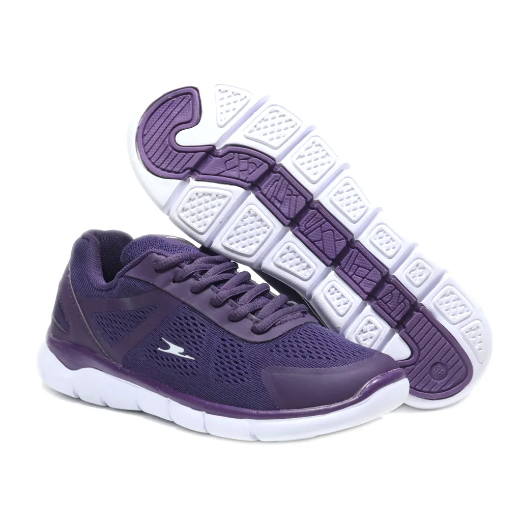 Crane Sport Shoes Leather Purple Colour For Women
