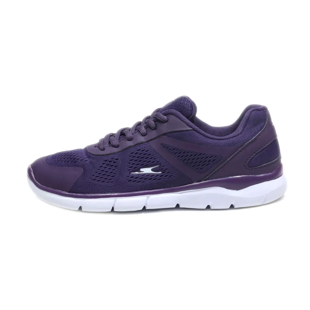 Crane Sport Shoes Leather Purple Colour For Women