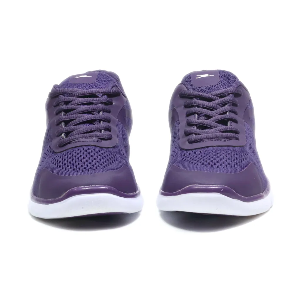 Crane Sport Shoes Leather Purple Colour For Women