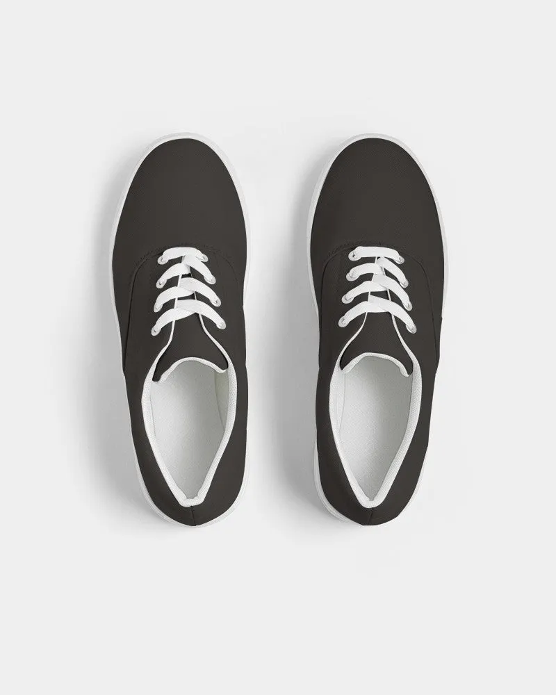 Deep Dark Brown Men's Canvas Sneakers | Men's | Deep Dark Pale Pastel Brown | C60M60Y60K80