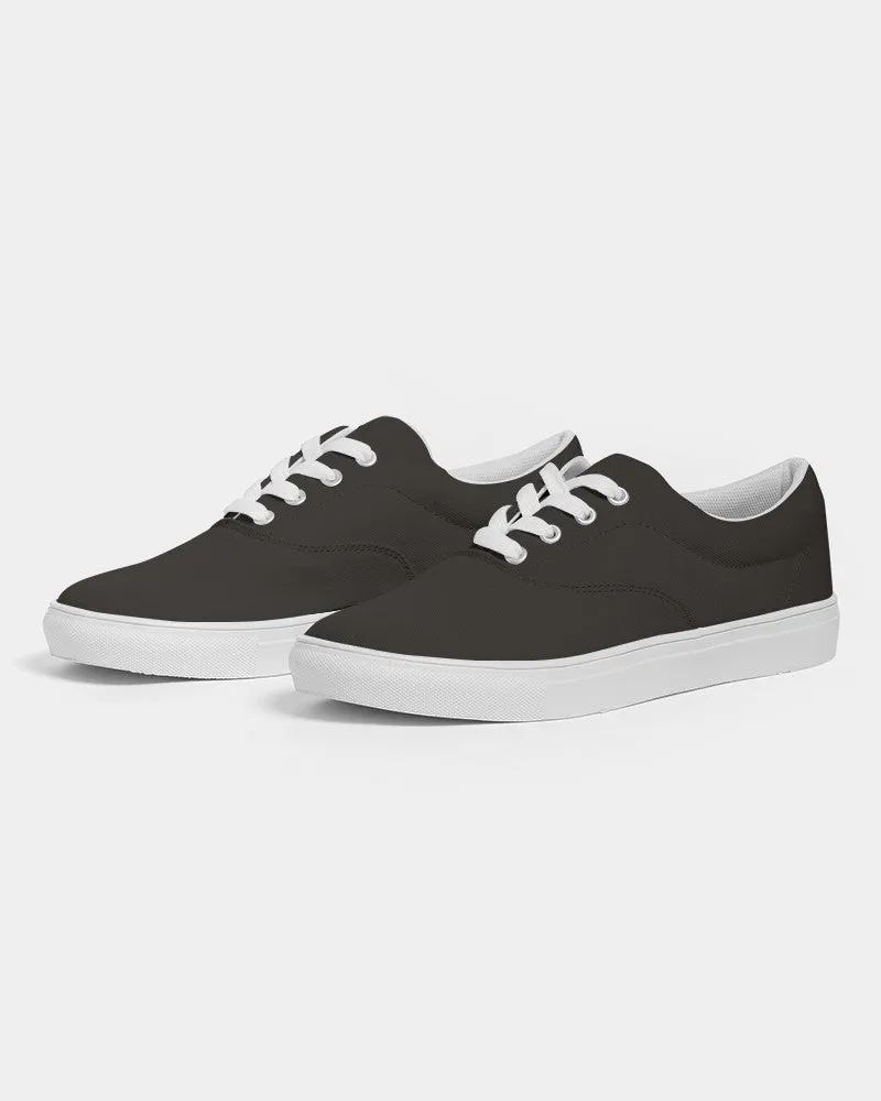 Deep Dark Brown Men's Canvas Sneakers | Men's | Deep Dark Pale Pastel Brown | C60M60Y60K80