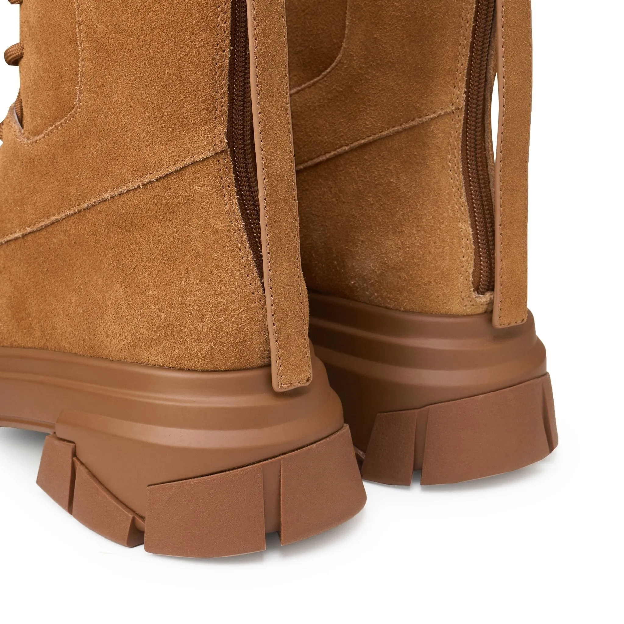 Diamond Soled Round Toe Doc Martens In Brown Yellow
