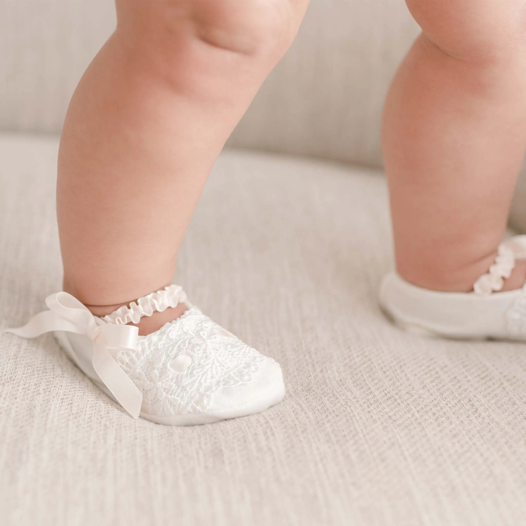 Emma Christening Booties