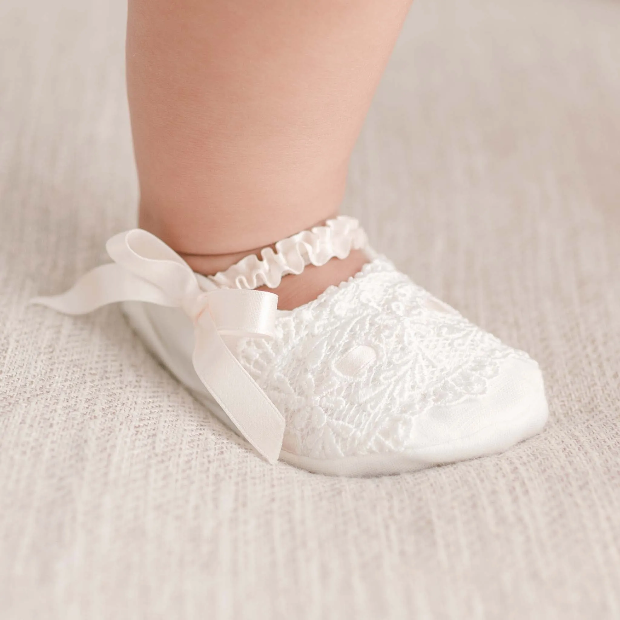 Emma Christening Booties