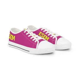 ESEM Yellow - Pink Men's Low Top Sneakers