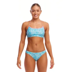 Funkita Ladies Swim Crop Top |Palm Star