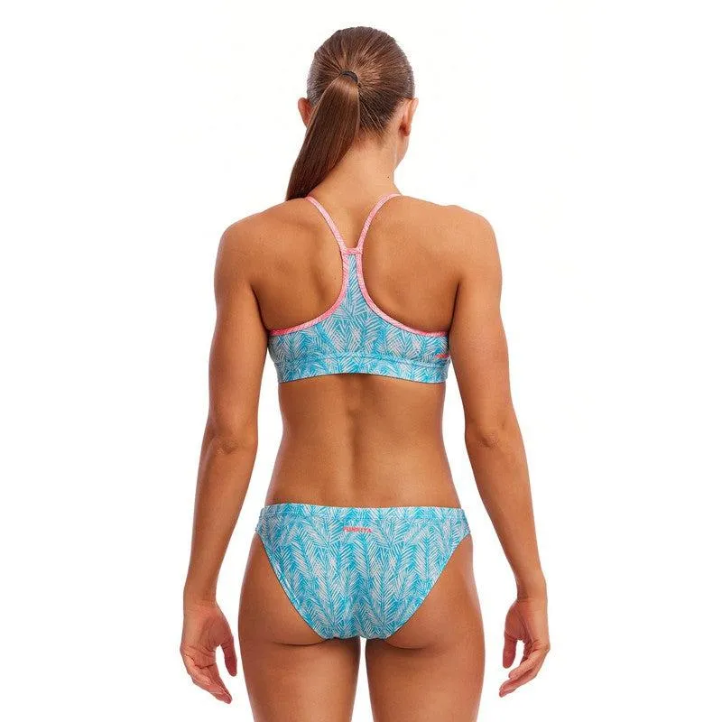 Funkita Ladies Swim Crop Top |Palm Star