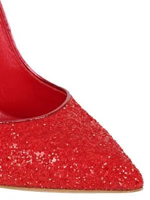 Glitter High-Heel Pumps - White, Red, Silver, Black or Multi/Gold