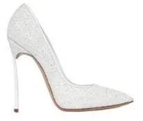Glitter High-Heel Pumps - White, Red, Silver, Black or Multi/Gold