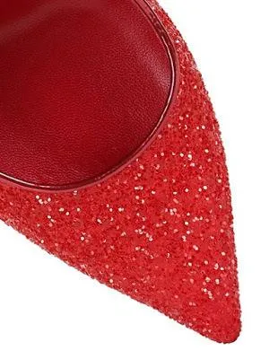 Glitter High-Heel Pumps - White, Red, Silver, Black or Multi/Gold