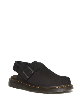 Jorge II Suede Sandals in Black Suede