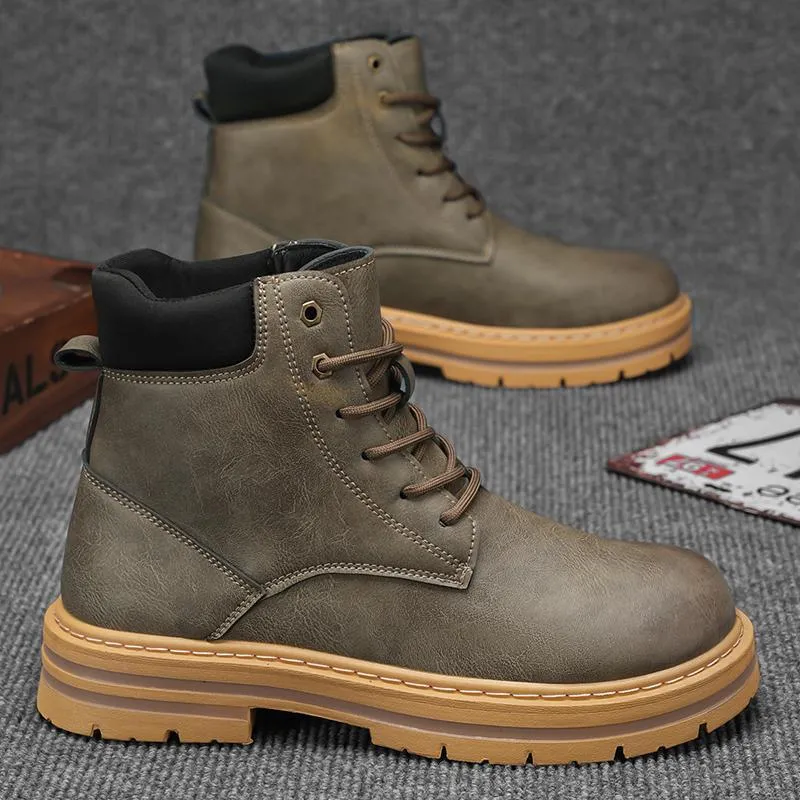 Labor Protection Leather Boots