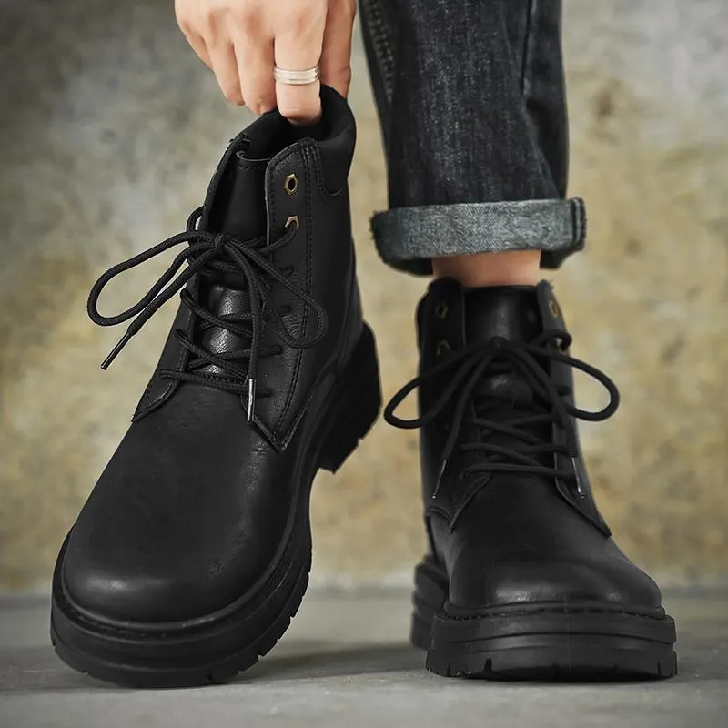 Labor Protection Leather Boots