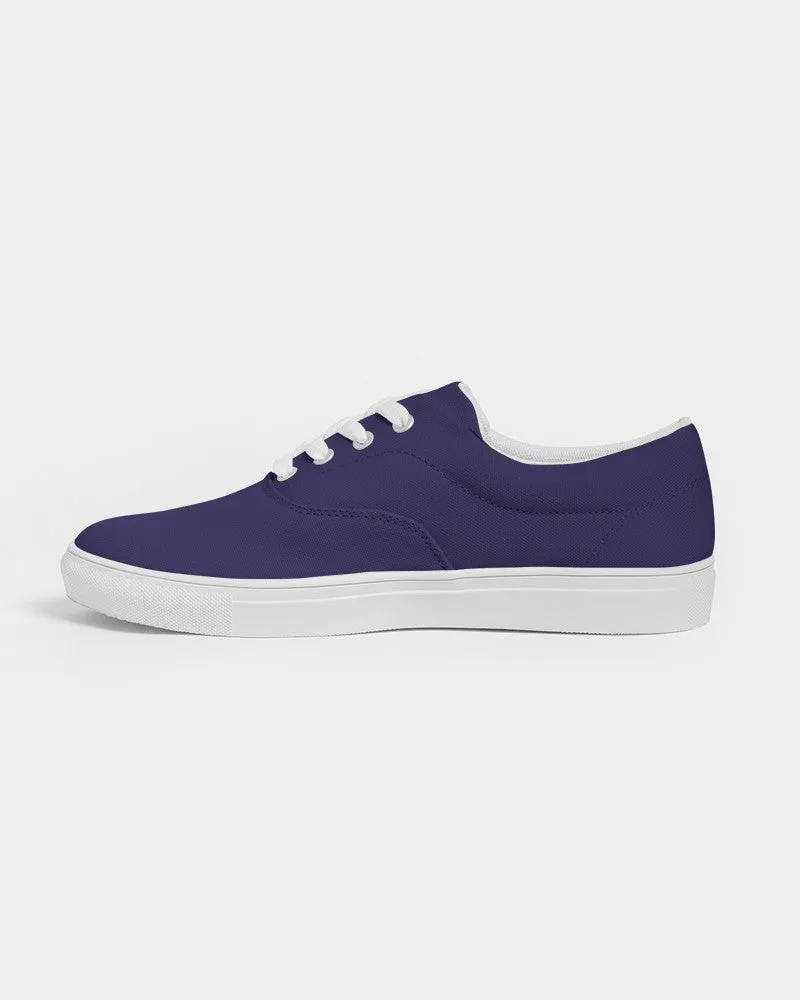 Medium Dark Midtone Blue Canvas Sneakers | Women's | C80M80Y0K60