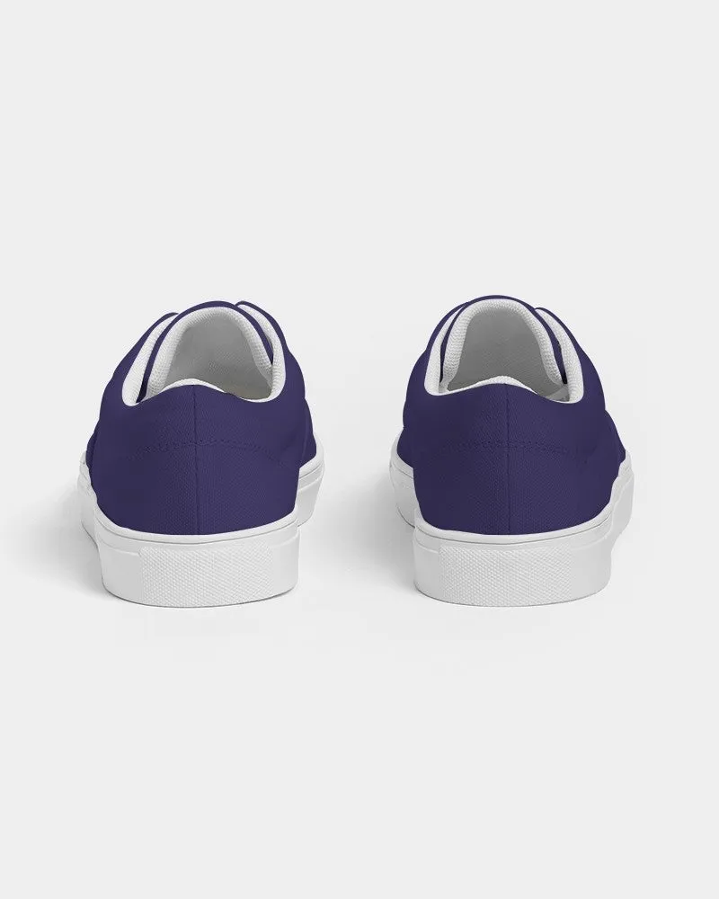 Medium Dark Midtone Blue Canvas Sneakers | Women's | C80M80Y0K60