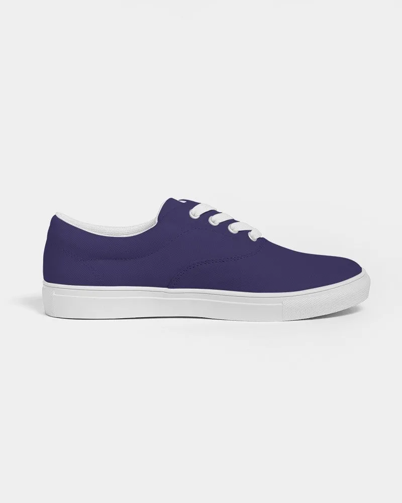 Medium Dark Midtone Blue Canvas Sneakers | Women's | C80M80Y0K60