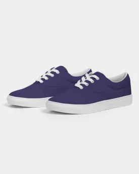 Medium Dark Midtone Blue Canvas Sneakers | Women's | C80M80Y0K60