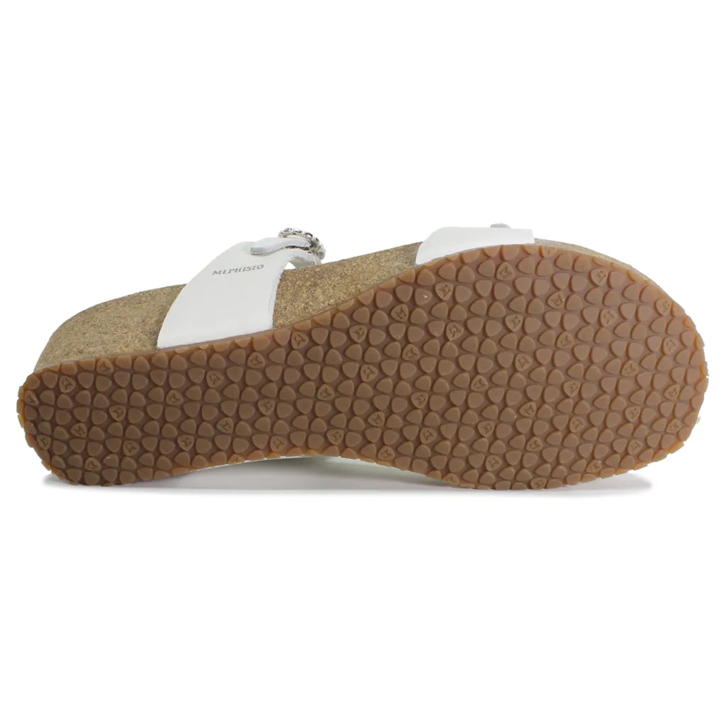 Mephisto Idelya Leather Women's Wedge Sandals