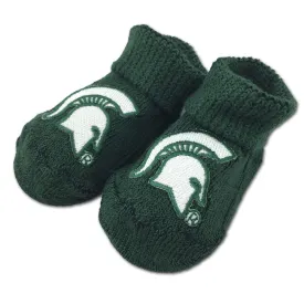 Michigan State Newborn Booties