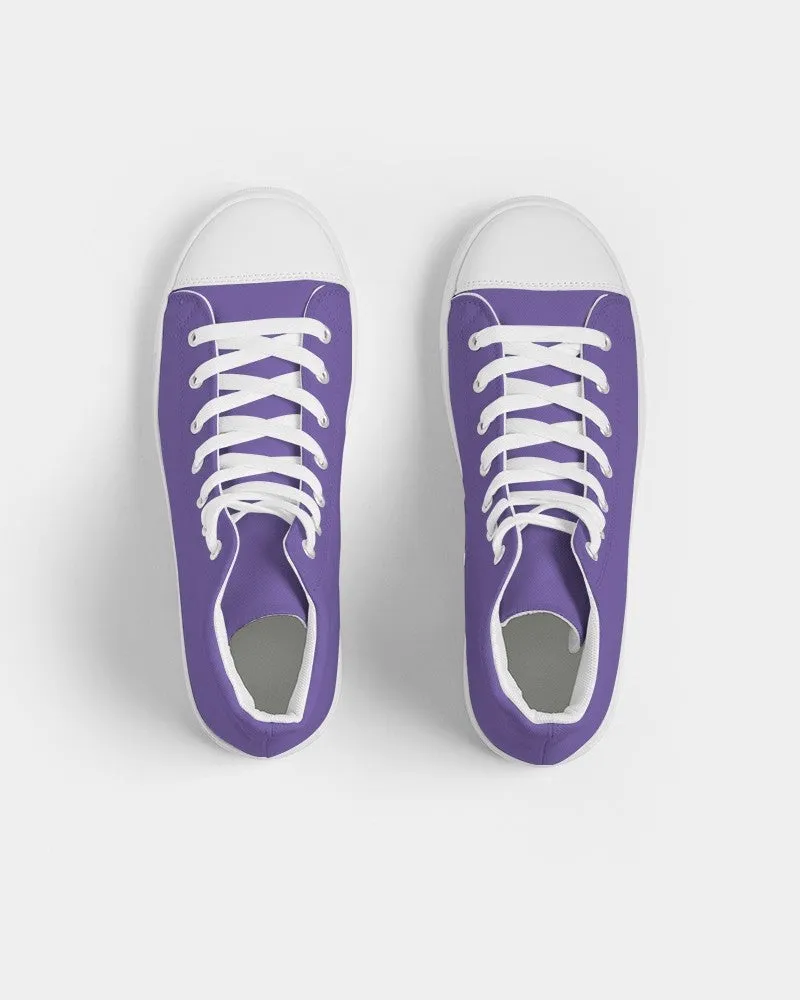 Midtone Violet High-Top Canvas Sneakers | Men's | C70M80Y0K0