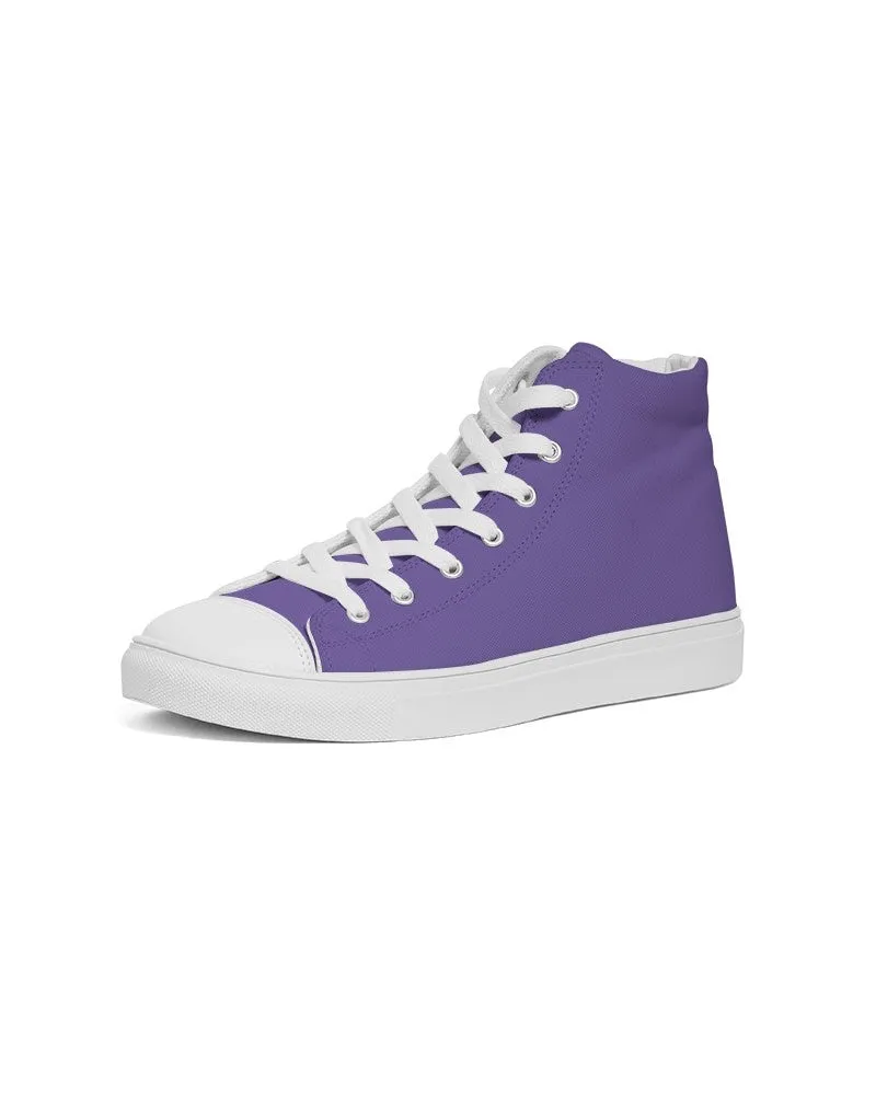 Midtone Violet High-Top Canvas Sneakers | Men's | C70M80Y0K0