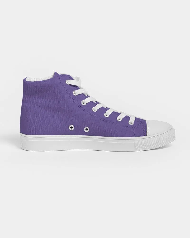 Midtone Violet High-Top Canvas Sneakers | Men's | C70M80Y0K0