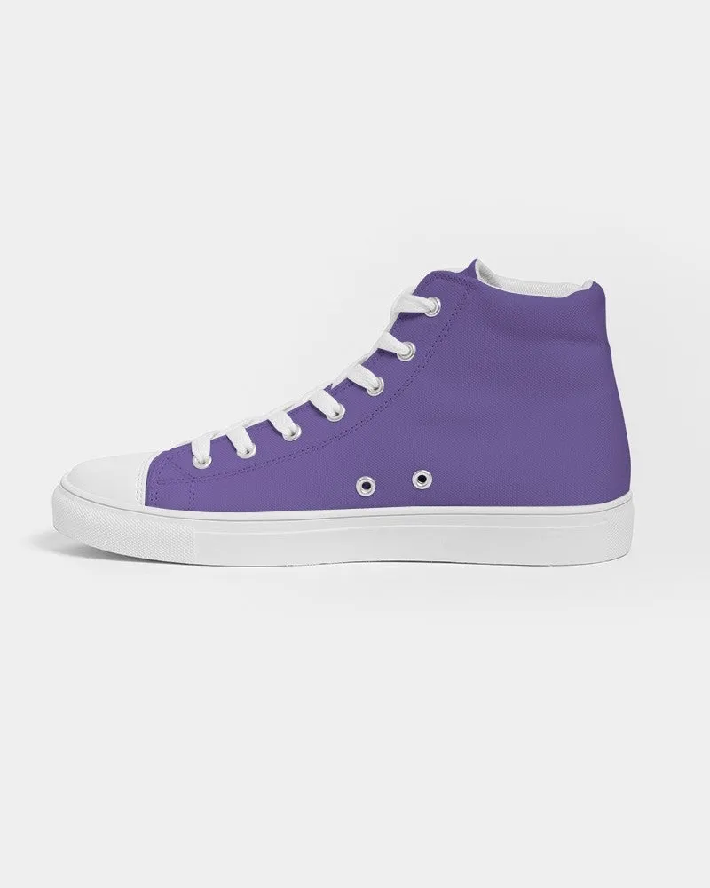 Midtone Violet High-Top Canvas Sneakers | Men's | C70M80Y0K0