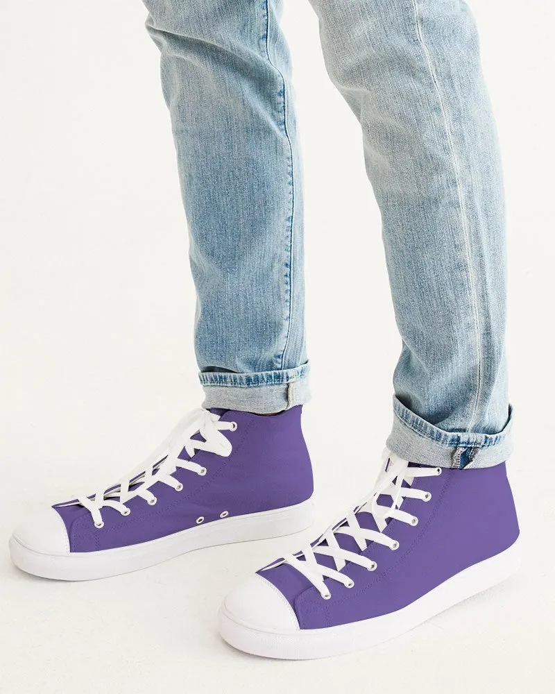 Midtone Violet High-Top Canvas Sneakers | Men's | C70M80Y0K0