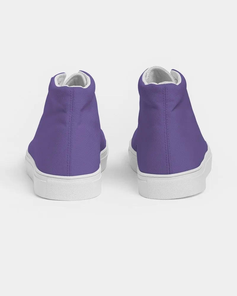 Midtone Violet High-Top Canvas Sneakers | Men's | C70M80Y0K0