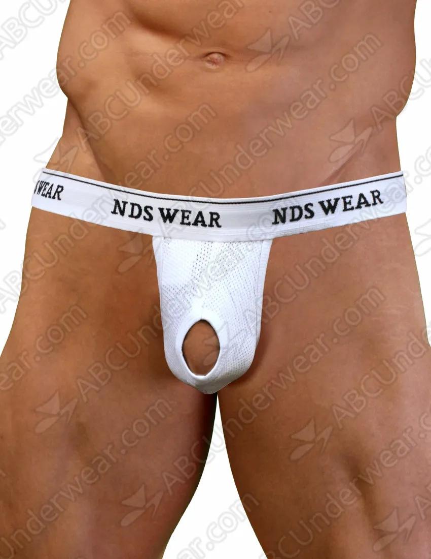 Open Hole Suspensory Cotton Mesh Jock Strap - 2 PACK CLEARANCE STYLE