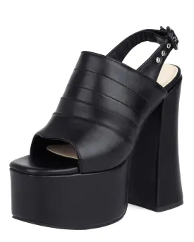 Open Toe Platform Summer Sandals High Heels Slingbacks