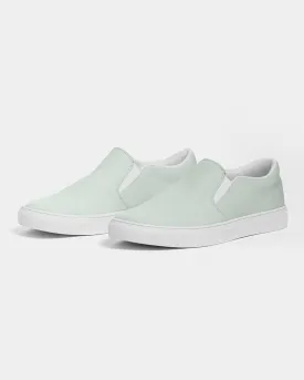 Pale Green Slip-On Canvas Sneakers | Women's | Bright Pale Green | C10M0Y10K0