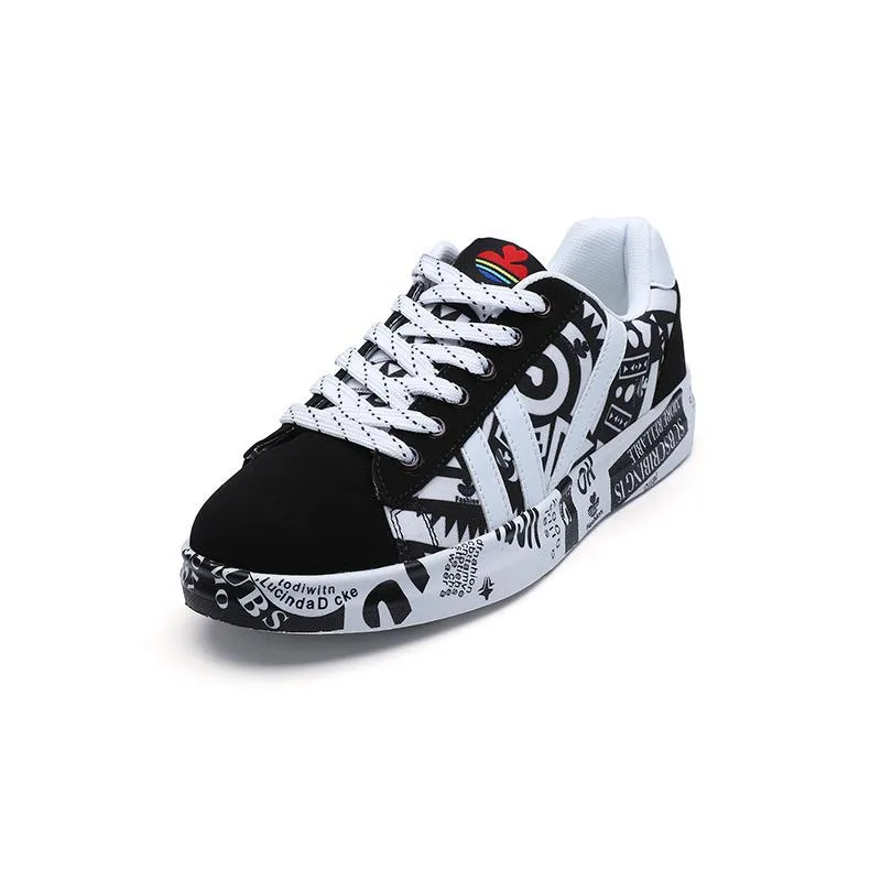 Printed Canvas Sneakers