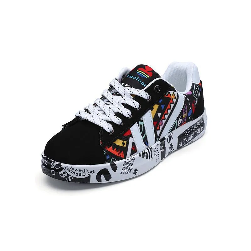 Printed Canvas Sneakers
