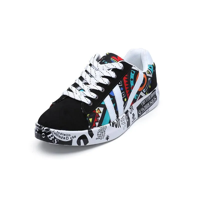 Printed Canvas Sneakers