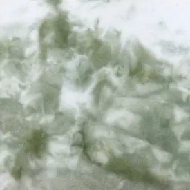 Sage-White-Multi Tie Dye Stretch Double Brush Jersey Knit Fabric