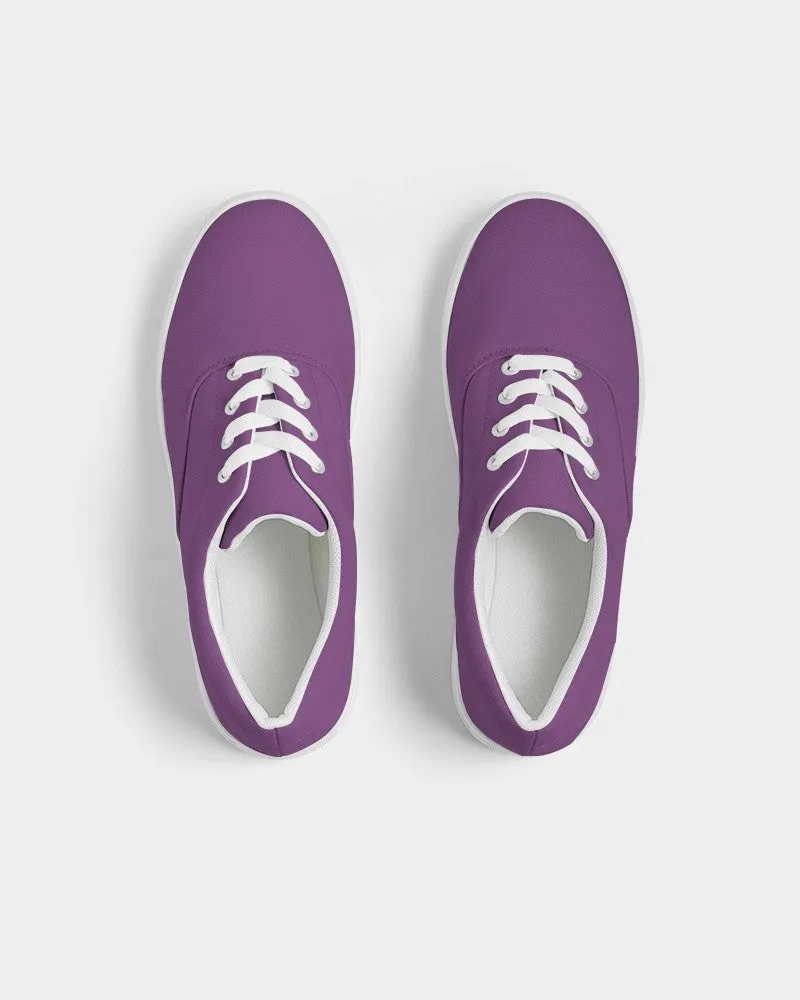 Shaded Midtone Purple Canvas Sneakers | Men's | C40M80Y0K30