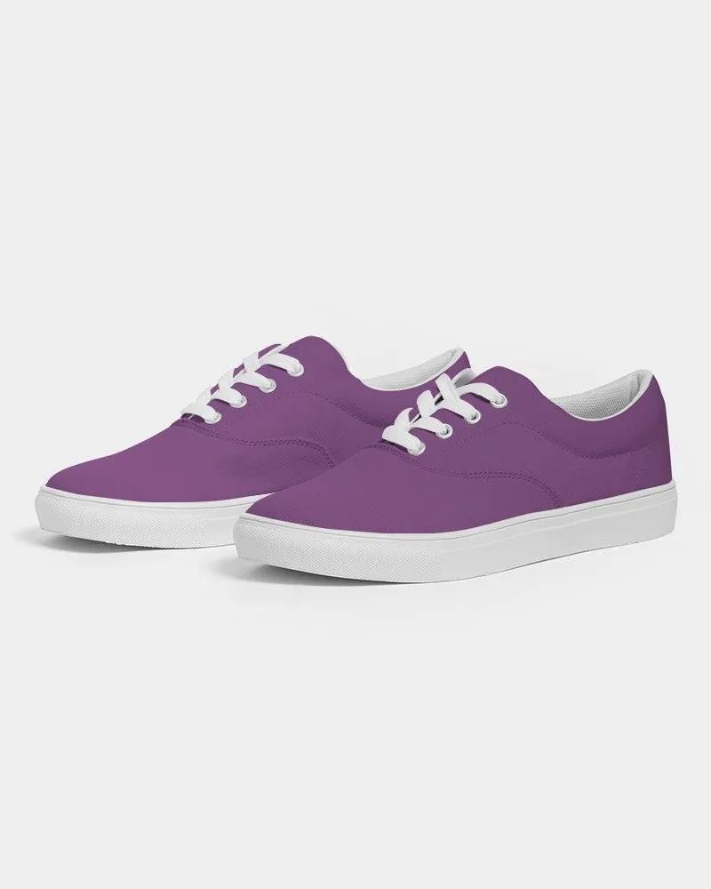 Shaded Midtone Purple Canvas Sneakers | Men's | C40M80Y0K30