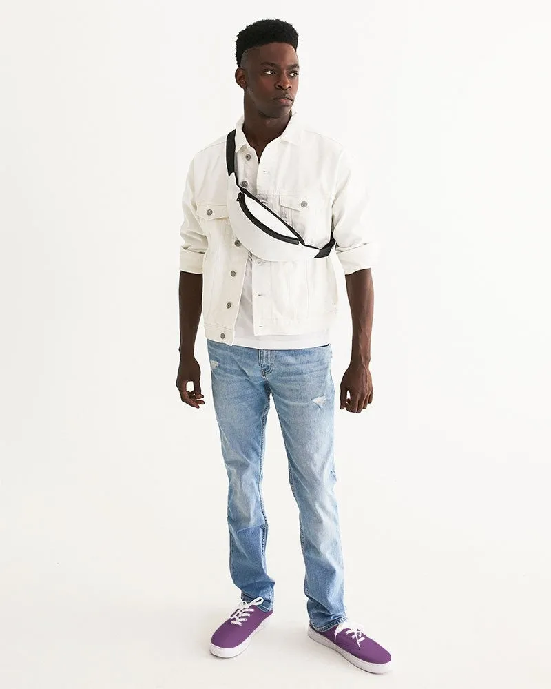 Shaded Midtone Purple Canvas Sneakers | Men's | C40M80Y0K30