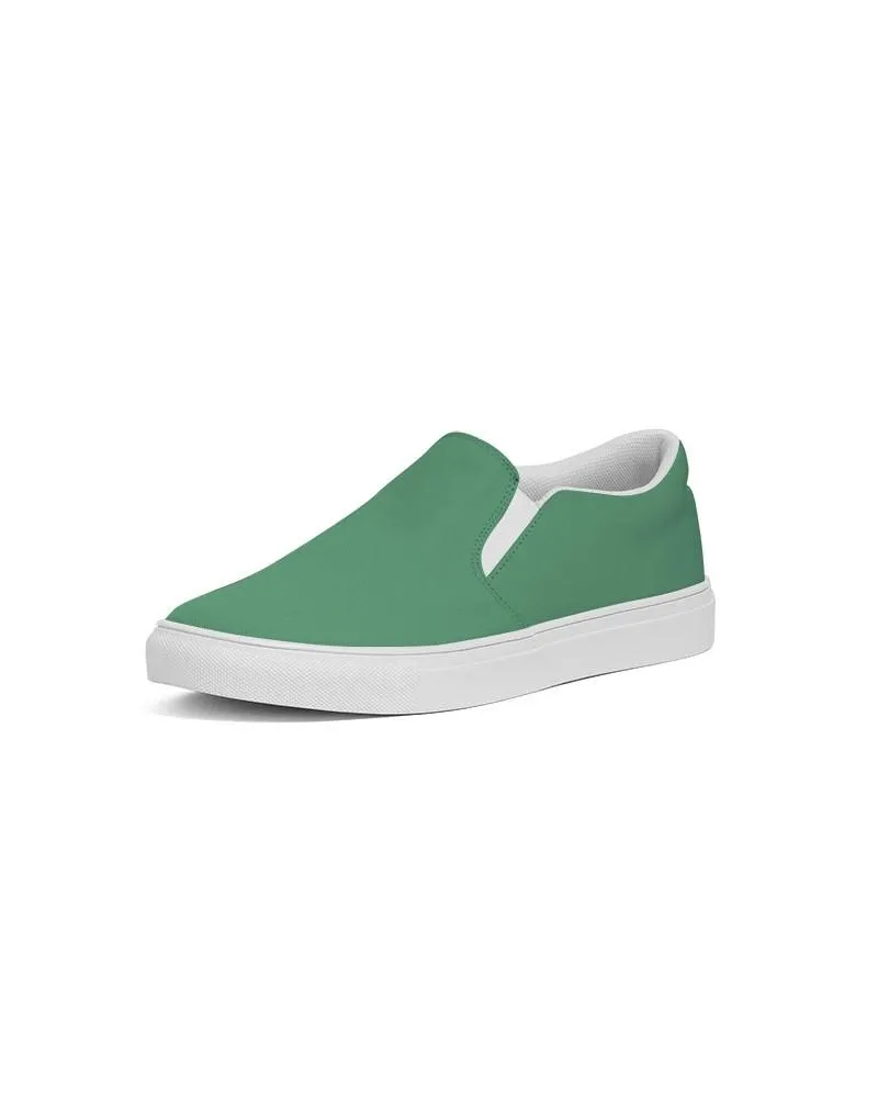 Shaded Pastel Green Slip-On Canvas Sneakers | Men's | C60M0Y60K30