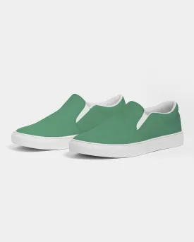 Shaded Pastel Green Slip-On Canvas Sneakers | Men's | C60M0Y60K30